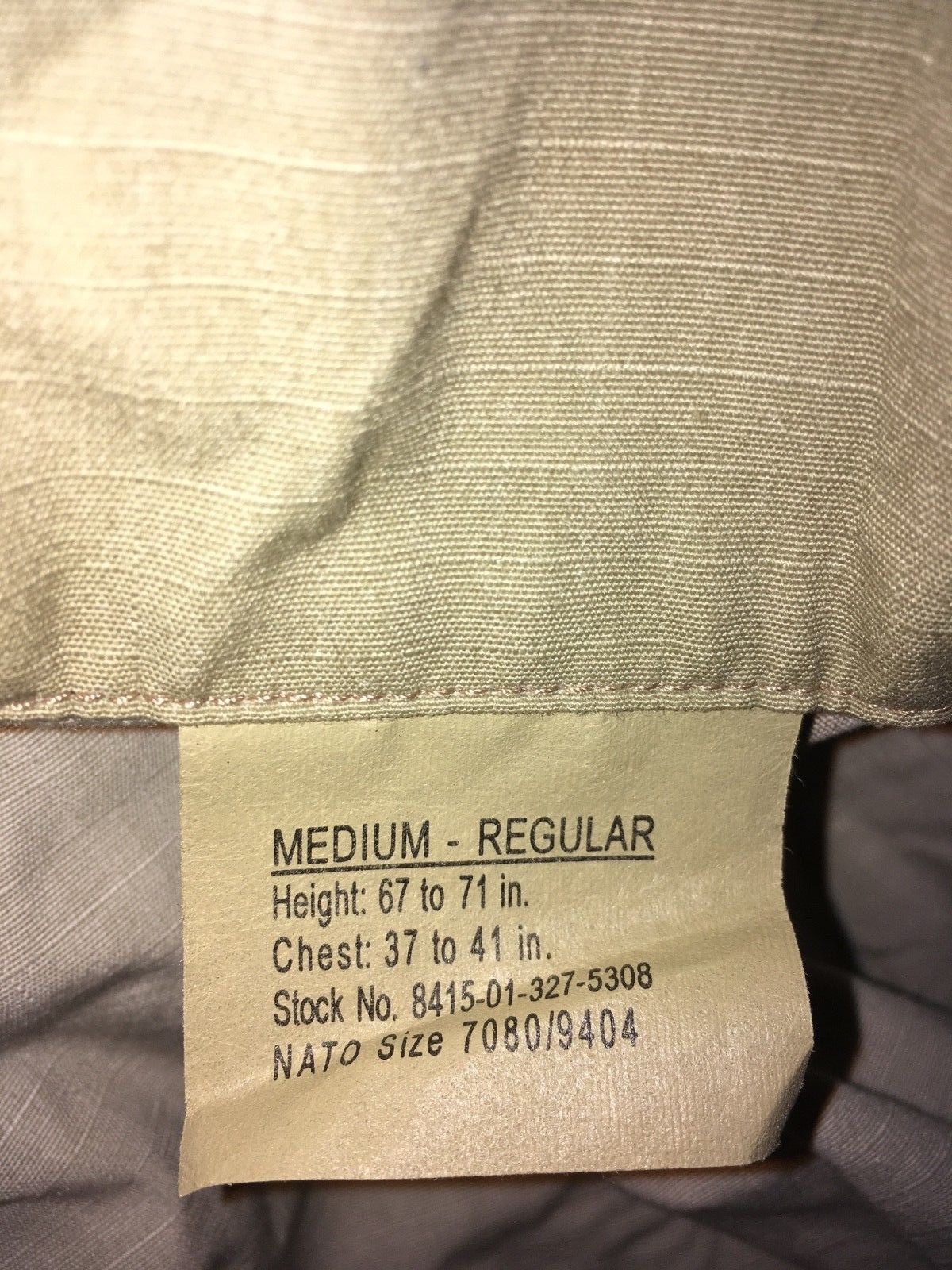 Desert camo BDU shirt size medium/regular (height 67-71) (chest 37-41)