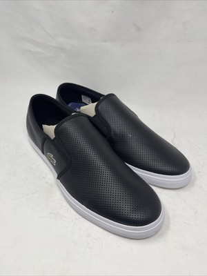 Lacoste Gazon BL 1 Black Leather Slip 