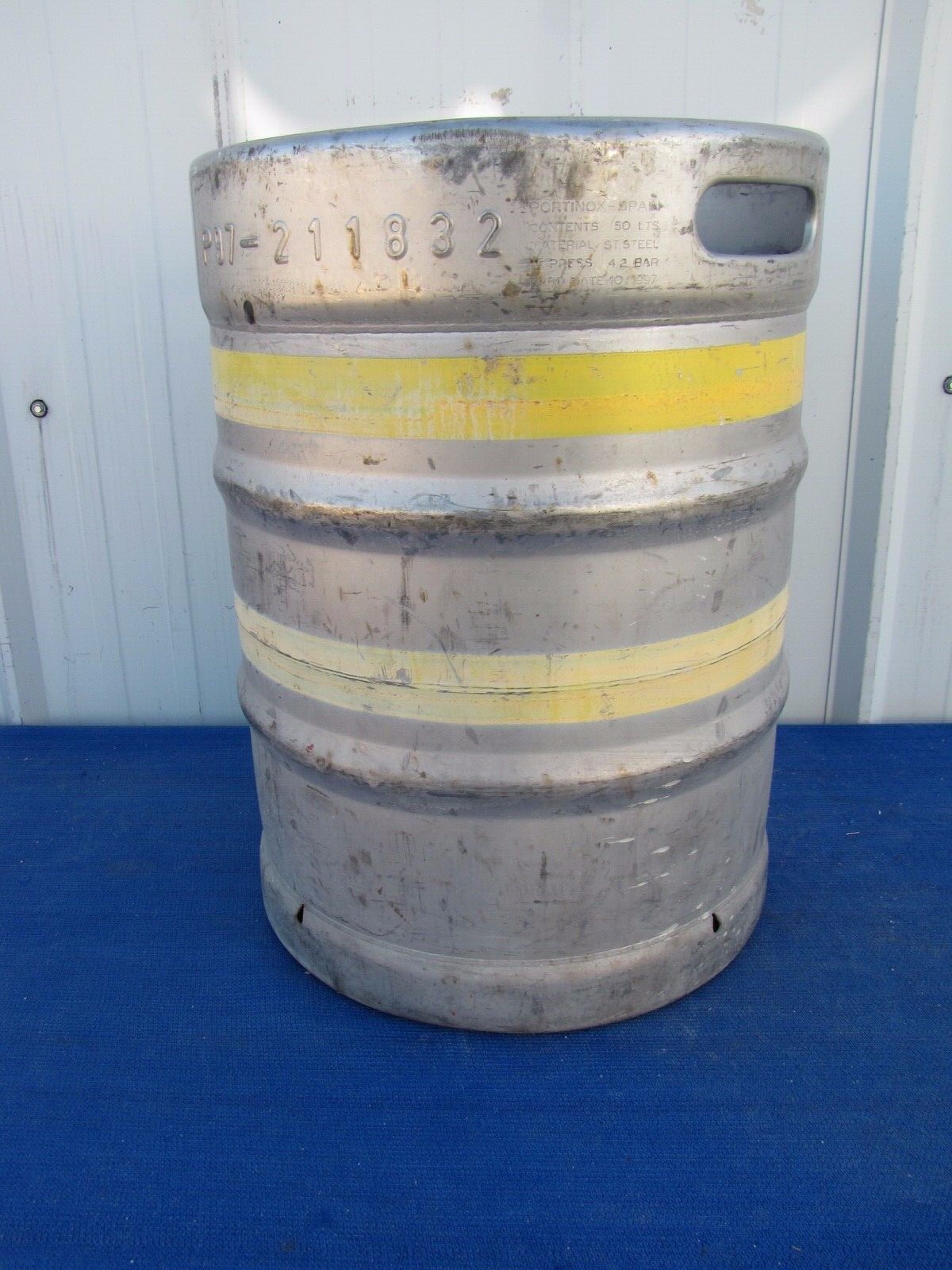 Beer Keg 1/2 Barrel Used Empty Stainless Steel Spain