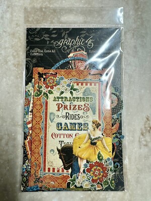 Graphic 45 **COME ONE, COME ALL** 2021 Die Cut EPHEMERA ASSORTMENT 44 Pieces New