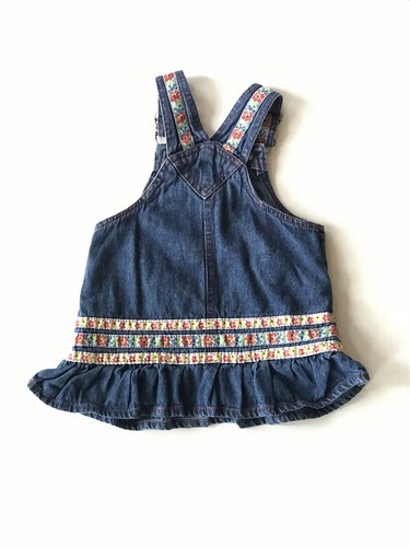 Sesame Street Jean Skirt Overalls Infant Girls Size 18 Months