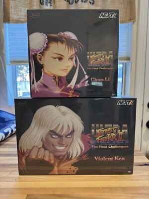 Jada Toys Street Fighter Violent Ken & Chun-Li Set SDCC 2024 Exclusive