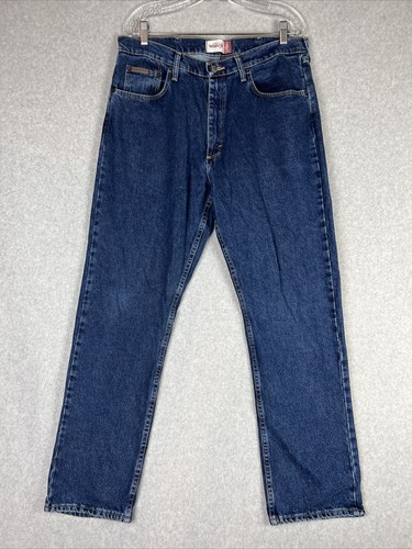 Men's 36 X32 Regular Fit Blue 100 % Cotton Mgw20dd