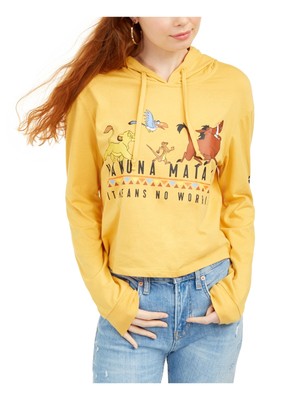 

HYBRID APPAREL Женская толстовка с капюшоном золотого цвета и длинными рукавами, топ для юниоров, Золотой