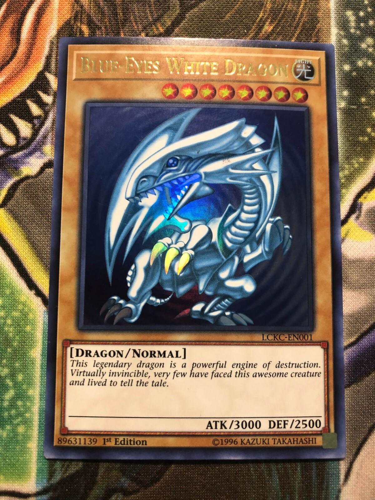 ☆ ① BLUE-EYES WHITE DRAGON LOB-001 1st Edition ウルトラ