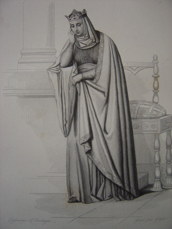 Gravure Portrait De Brunehaut Brunehilde