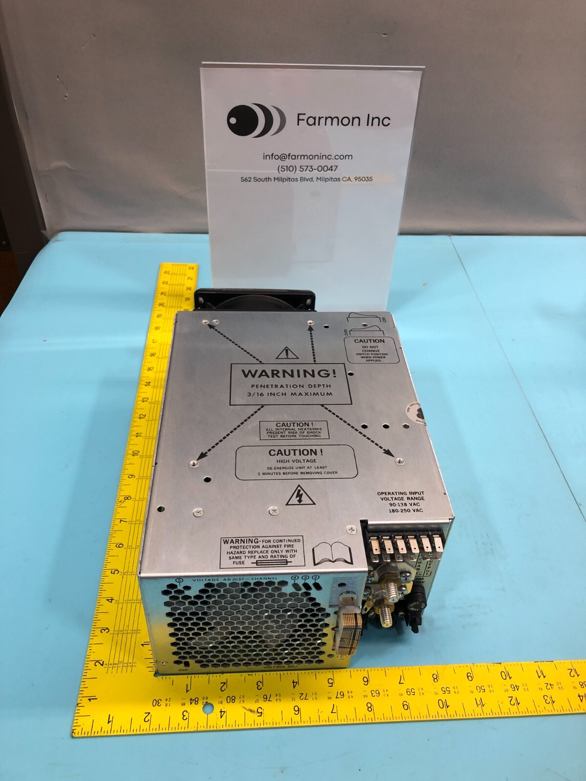 Pioneer Magnetics PM 2974A-3-5 DC Power Supply, 166805