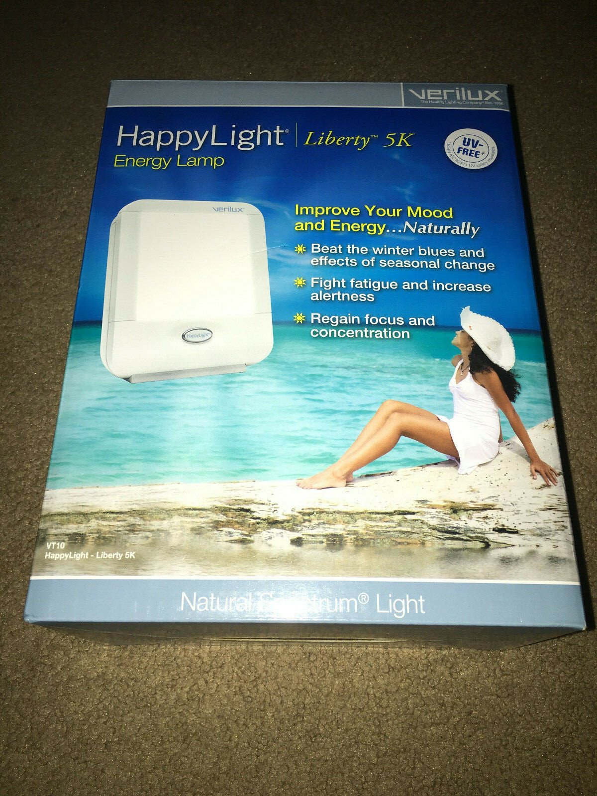 Verilux Happy Light Liberty 5 K Energy Lamp  New In Box