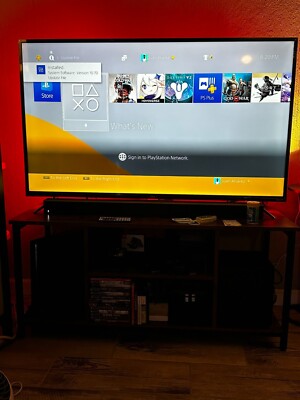 Sony PlayStation 4 Pro 1TB - Jet Black With TLC 4K 55'' With Games