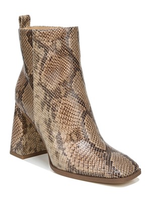 

CIRCUS BY SAM EDELMAN Женские бежевые ботильоны Pascha со змеиным носком на блочном каблуке, размер, Бежевый, H2876S5