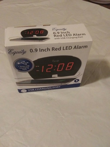 Equity 0.9 Inch Red Led Alarm With Usb Charging Port