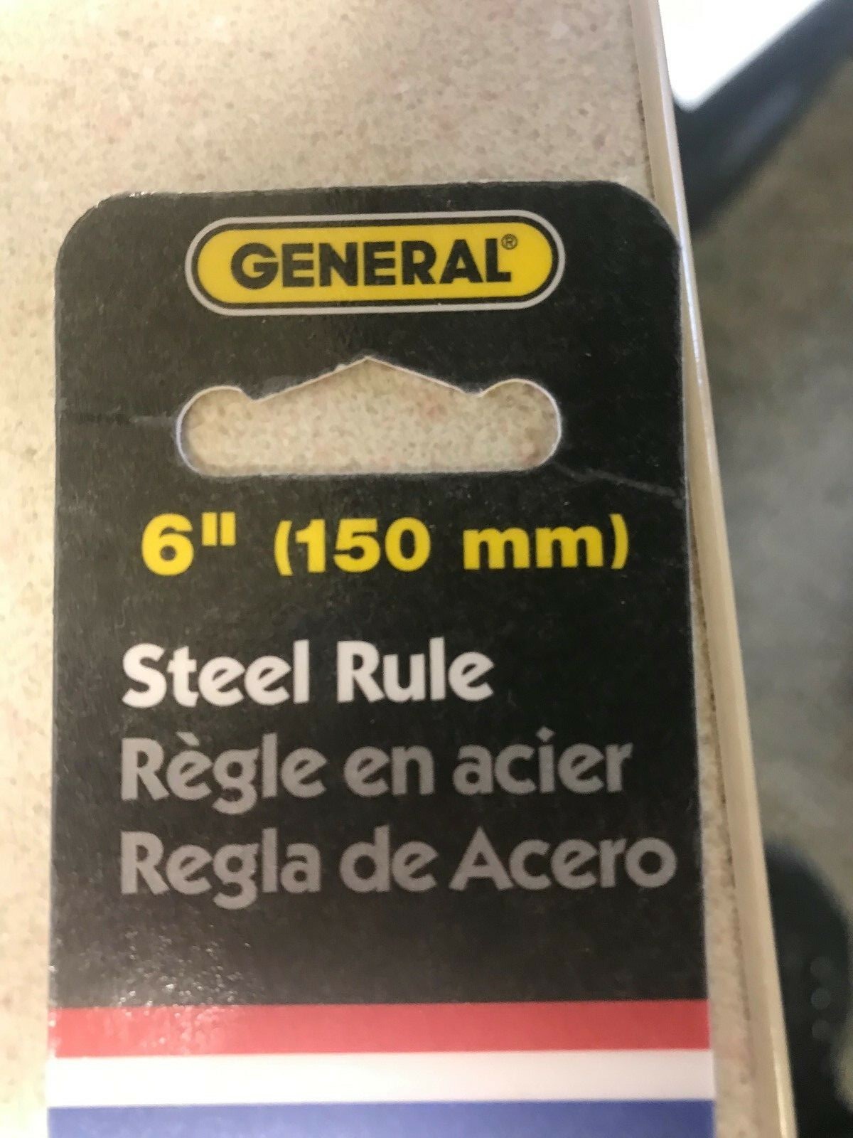 GENERAL TOOLS #300/1 6" STAINLESS STEEL POCKET RULER W/ DEPTH GAUGE - NEW!