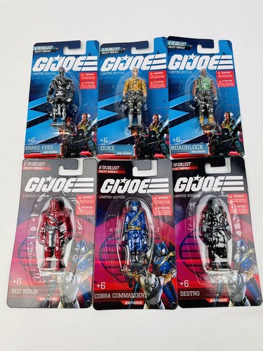 NEW Gi Joe Limited Edition Mini Figures COMPLETE Set Lot Of 6