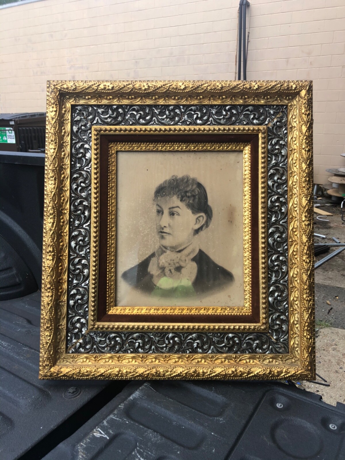* antique flame ୨୧ * レクタングル型 アンティークフレーム Amazon.com - Creative Mark Antique Black with Gold Picture