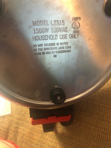 Vtg Farberware Classic Series Whisling Electric Tea Kettle  l2315  1 1/2 Q