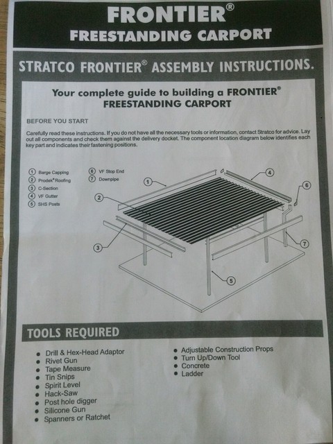 Make An Offer Stratco Frontier Freestanding Carport Building