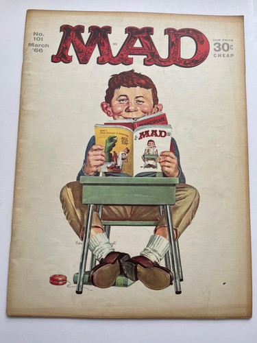 MAD Magazine March 1966 #101 Movies TV Voyage To The Bottom Of The Sea Sandpiper