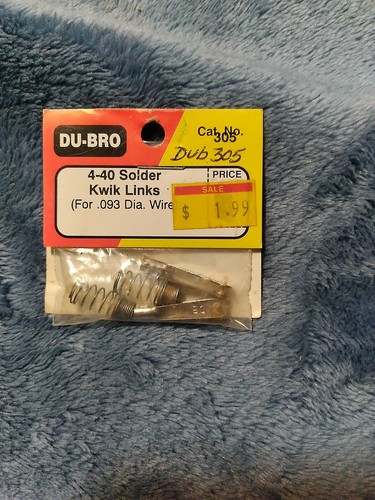 Du-bro 4-40 Solder Kwik Links For .093 Dia. Wire.