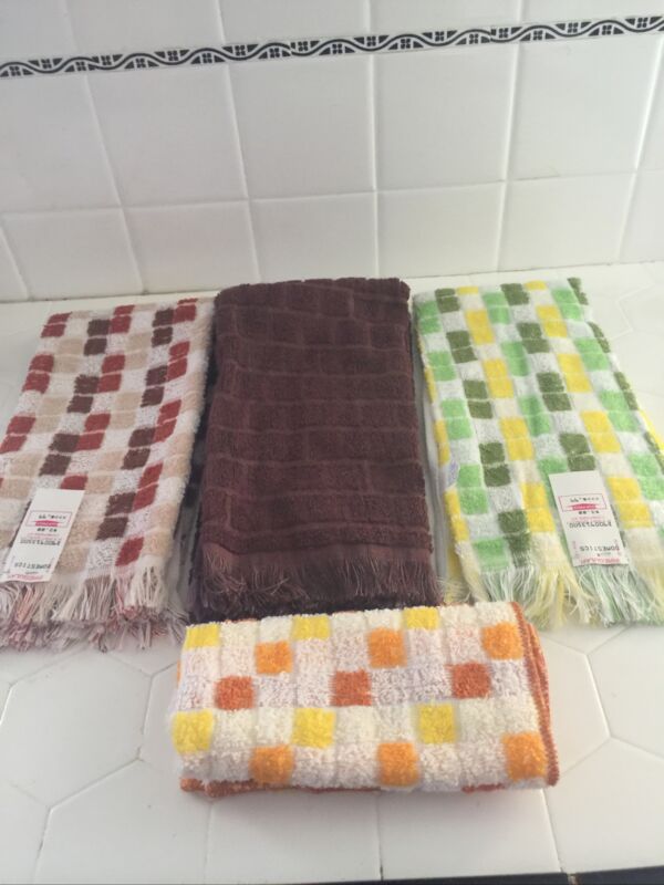 Vintage J PStevens Lot of 3 Hand Towels Tastemaker and Dish Cloth USA