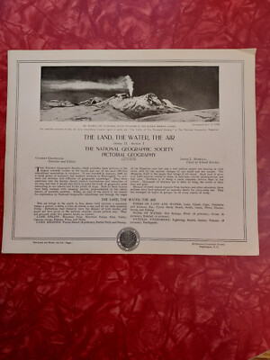 National Geographic Society Pictorial Geography - Land Water Air - FULL SET - NM