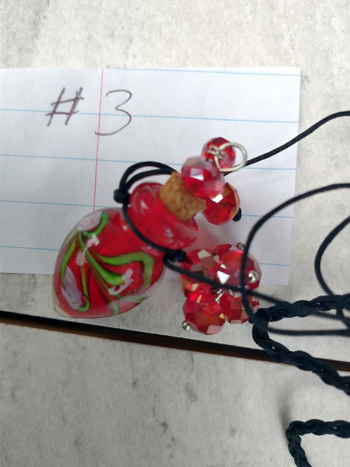 Potion Bottle PENDANT With string that is already tied and only 20"  #3