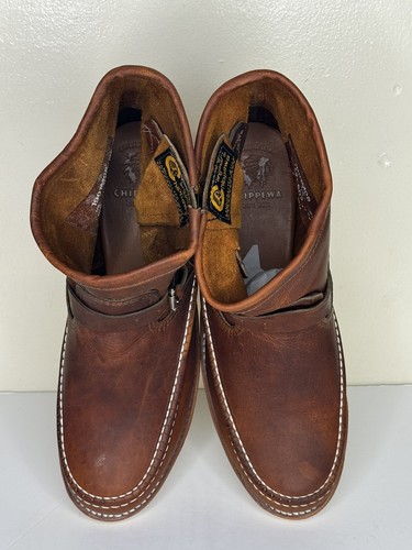 Pre-owned Chippewa Original Elsmere 7" Wedge Pull On Toe Boot Tan 10e 1901m08 In Brown