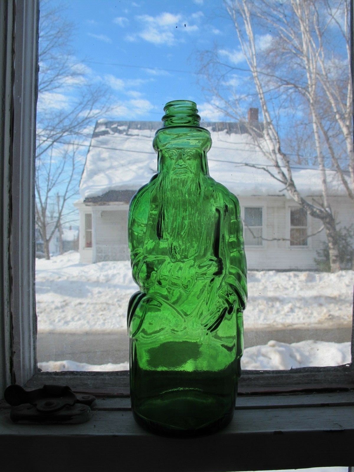 Antique Green Bottle 4/5 of a Quart