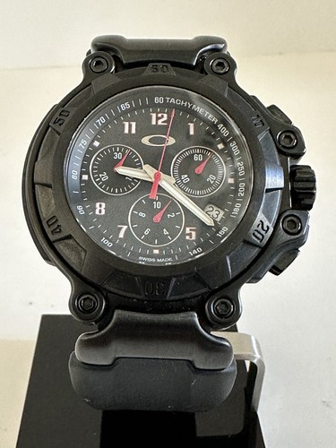 Oakley Crankcase Watch Stainless Steel Black On Black