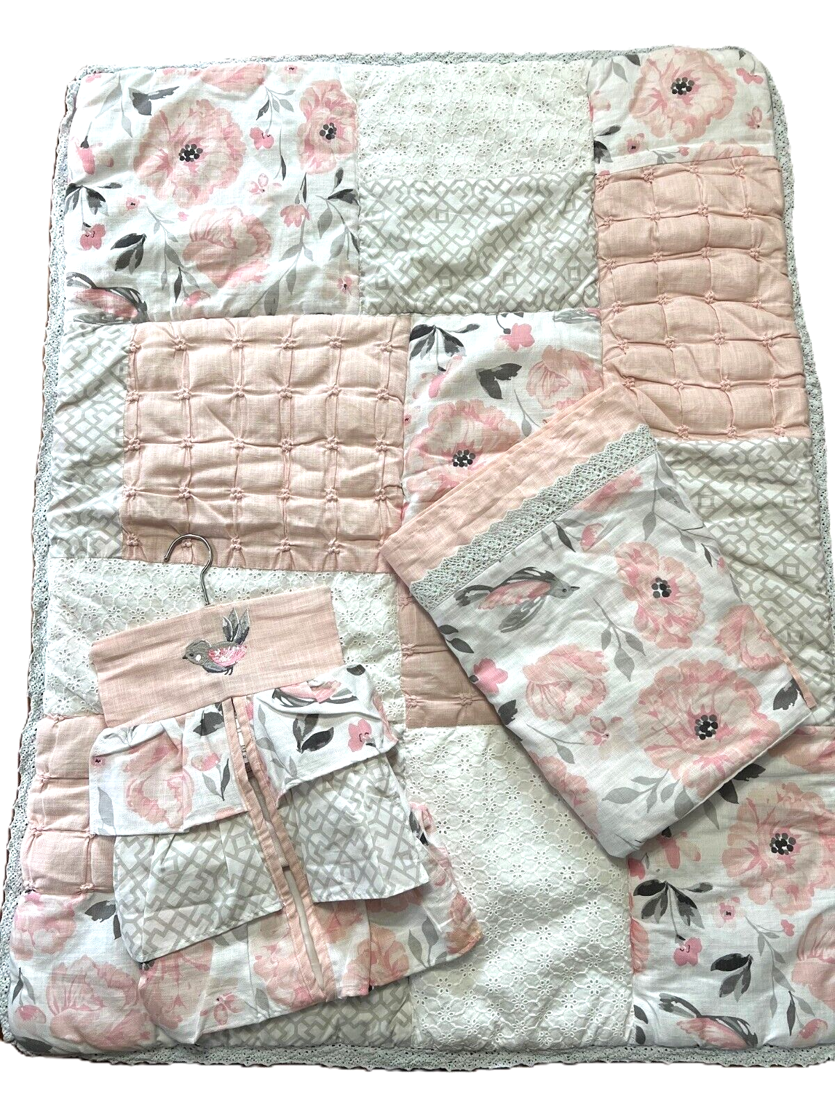 LEVTEX BABY Crib Comforter Set ELISE 3 Pc EXC