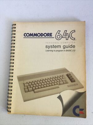 Commodore 64C Personal Computer System Guide Learning To Program In Basic 2.0