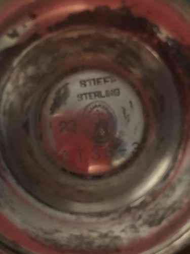 Stieff Sterling Silver Salt And Pepper Shakers Not Weighted Excellent 6.9 Ounces