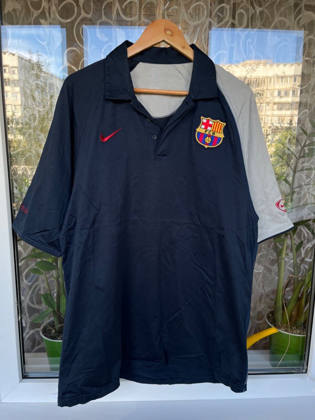 Nike Total 90 Barcelona Football Soccer Jersey Polo Shirt Nike Total 90 Barcelona Football Soccer Jersey Polo Shirt