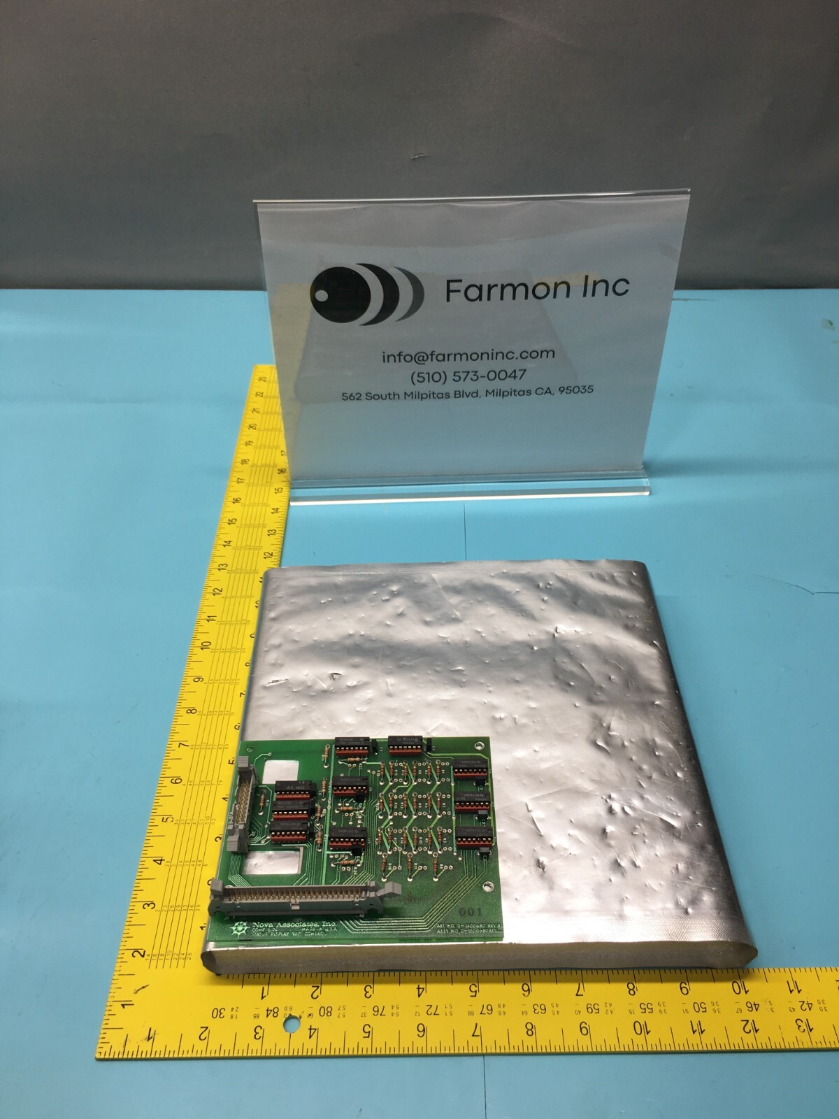 NOVA ASSOCIATES D-1500680 PCB, STATUS DISPLAY VAC CONTROL, 126002