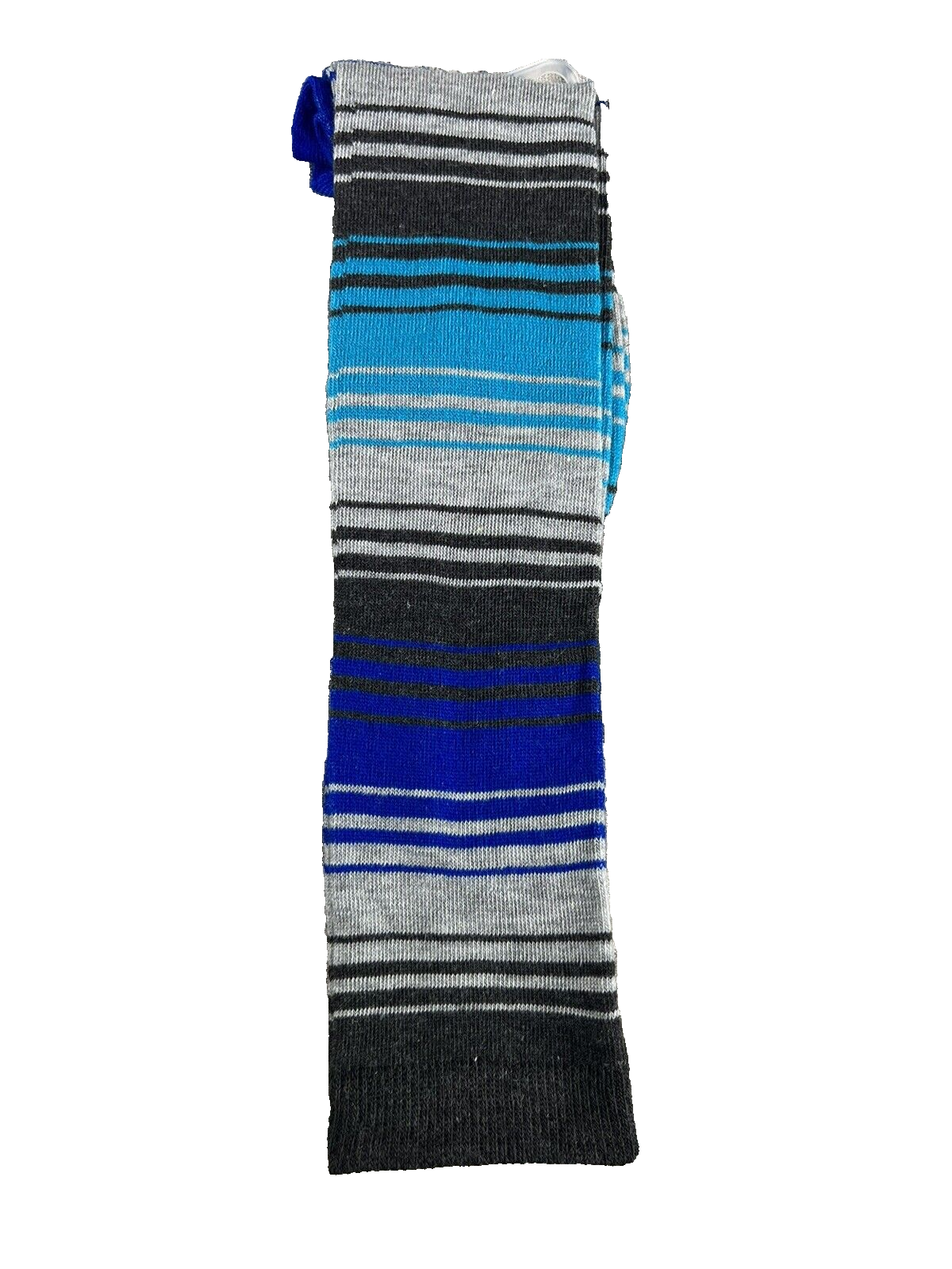 Women’s Size 9-11 Gray Multi Colored Stripes In Shades Of Blue