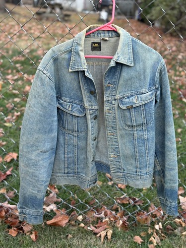ジャケット・アウター LEE vintage jacket Vintage!! 70s 80s LEE Riders Distressed Denim Trucker Jacket