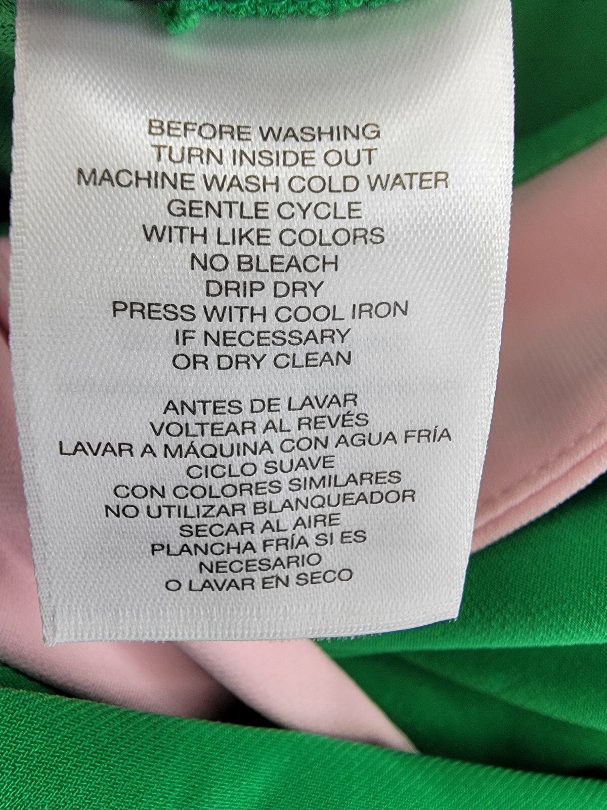Kasper Colorblocked Faux-Wrap Sheath Dress Women's S Green/Pink Back Zip Closure - Picture 14 of 17