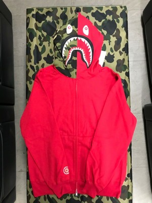 bape swarovski shark hoodie
