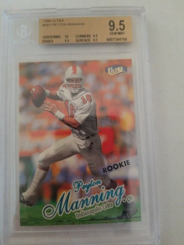 1998 Ultra Peyton Manning BGS 9.5 RC #201 PSA 10 ??? | eBay