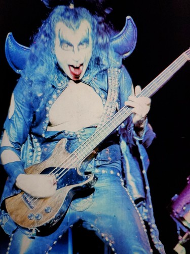 KISS POSTER 24X32 GENE SIMMONS 1973 SPITTING BLOOD KILLER