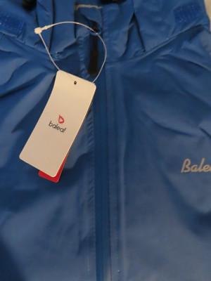 BALEAF WOMENS WATER REISISTANT HOODED WINDBREAKER-SMALL-BLUE-NWT