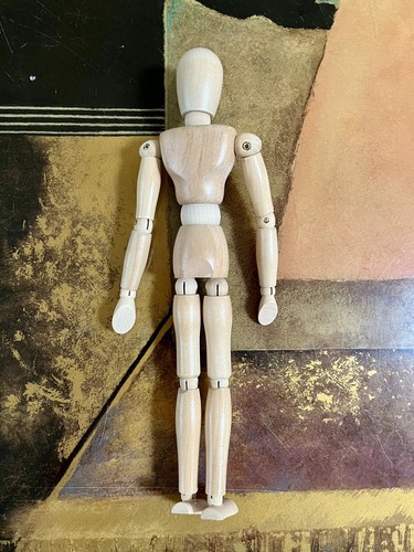 Wooden Jointed Doll Human Body Model Art Mannequin for Sketch 12"