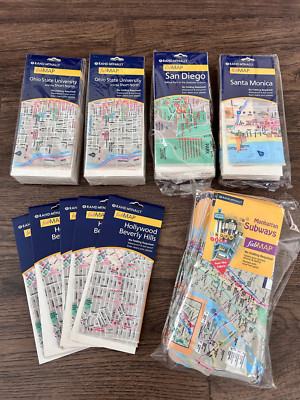 Extremely rare city college and subway fabric maps - 78 maps in total!