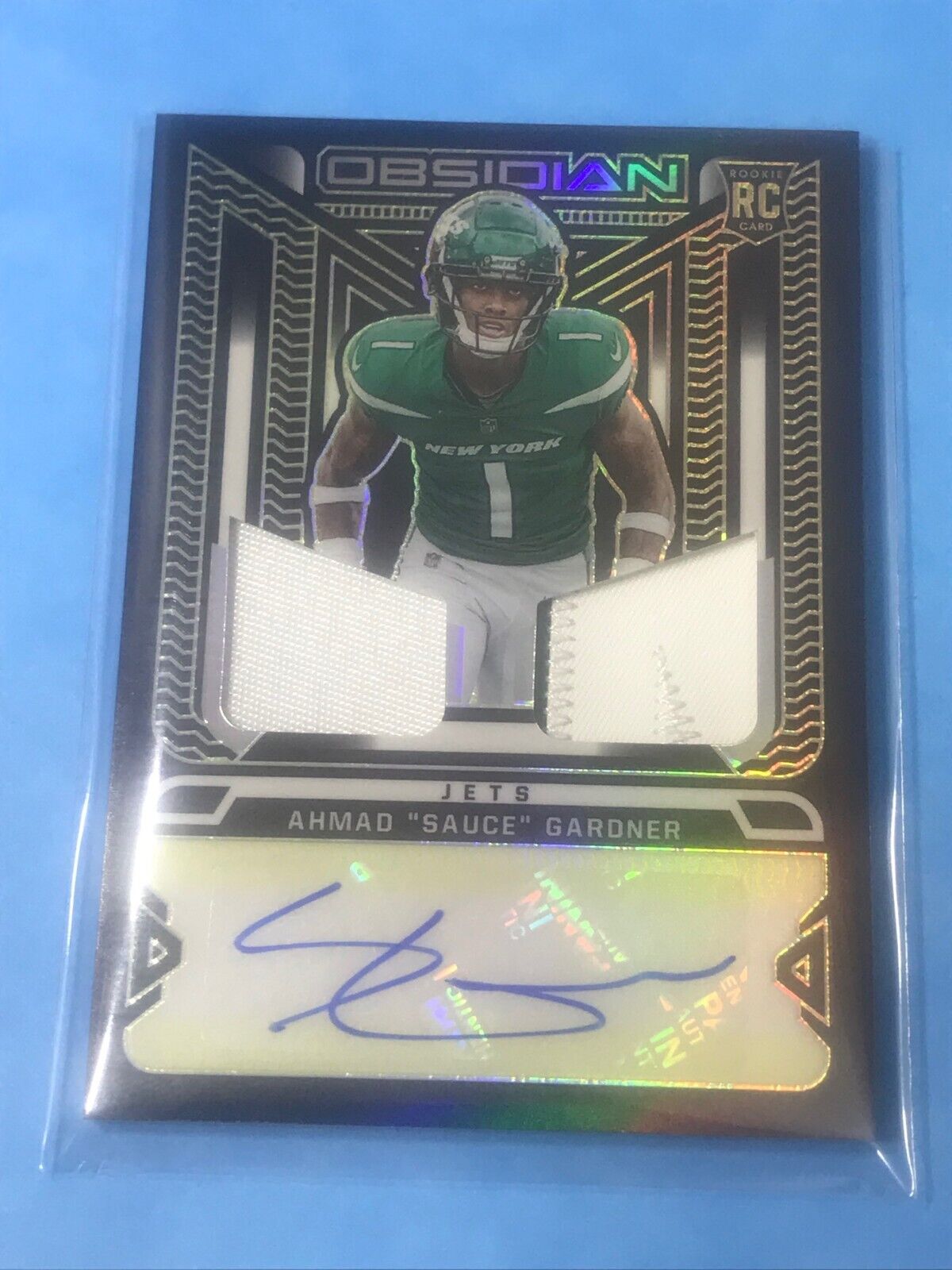 2022 Panini Obsidian Ahmad Sauce Gardner Rookie Auto RPA 2022 Panini Obsidian Ahmad Sauce Gardner Rookie Auto RPA