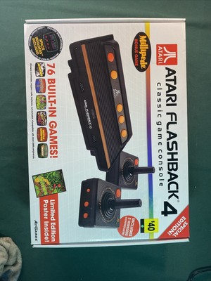 Atari Flashback 4 Classic Game Console 76 Built-in Games/ Wireless Controller