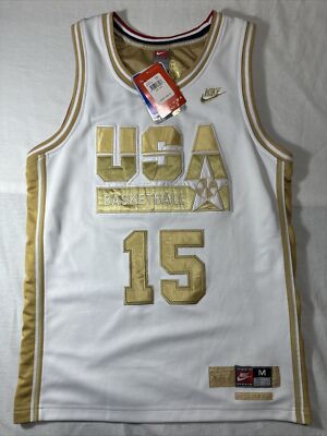 Vintage 2006 Kids Magic Earvin Johnson NIKE Dreamteam Jersey Gold Sz M Team USA
