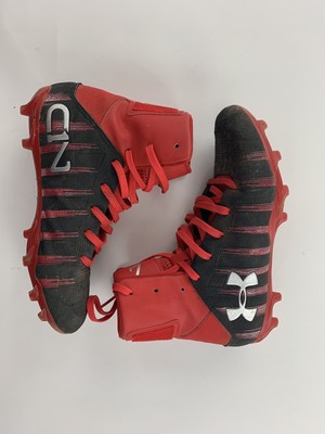 cam newton cleats red and black
