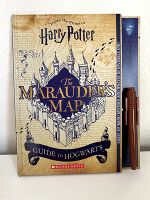 Harry Potter Marauder's Map Guide to Hogwarts Scholastic Book Broken Wand