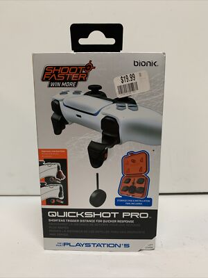 Bionik BNK-9059 PS5 QuickShot Pro - Custom Trigger Stops - Fast Shooter #594