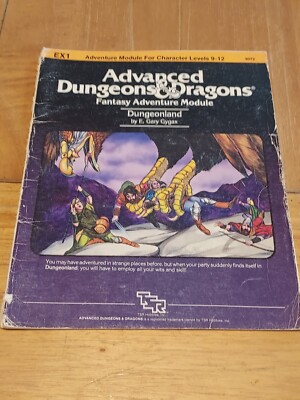 EX1 Dungeonland 9072 Module Advanced D&D Dungeons and Dragons 1st Run!