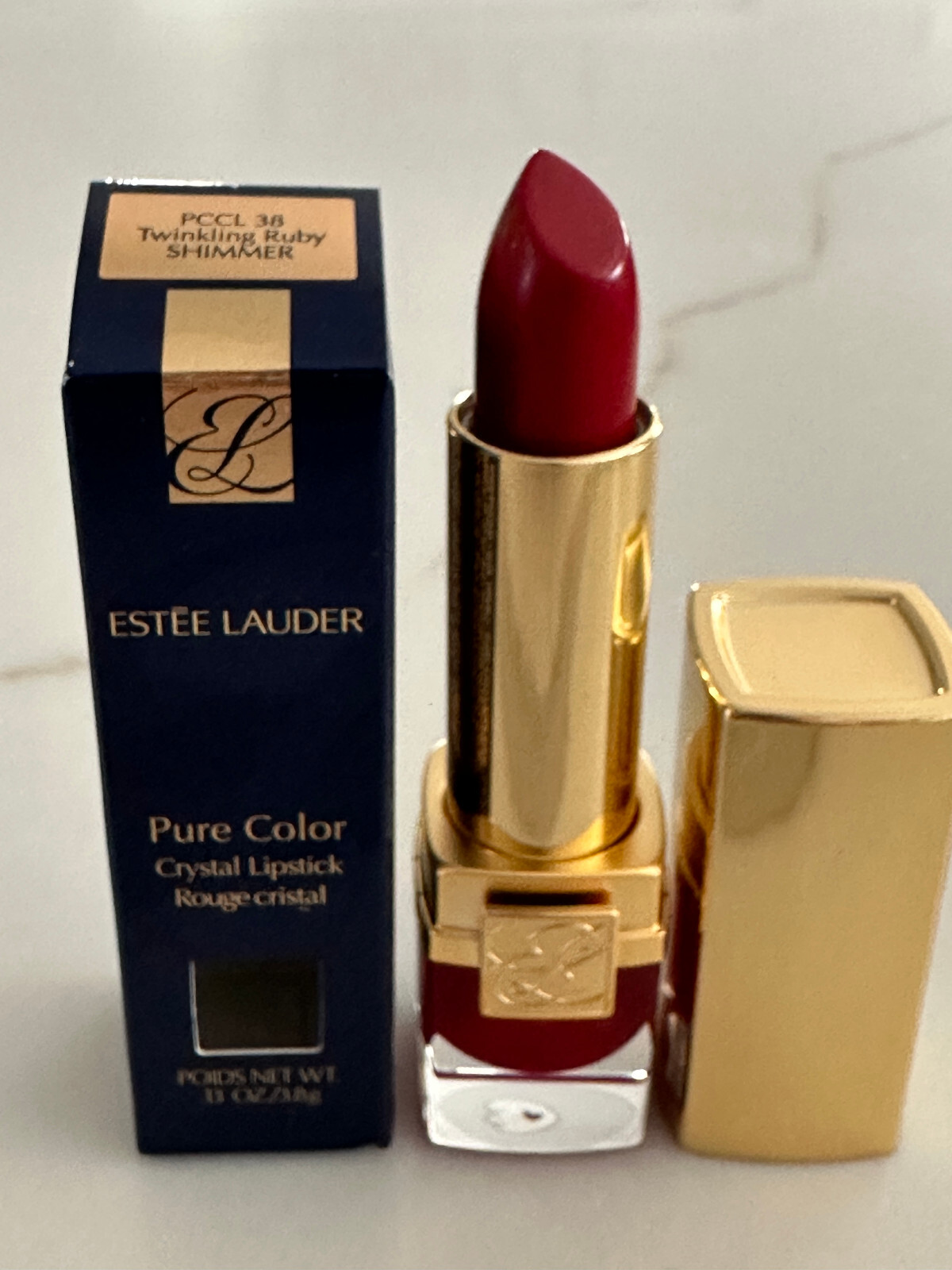Estee Lauder Pure Color Crystal Lipstick TWINKLING RUBY